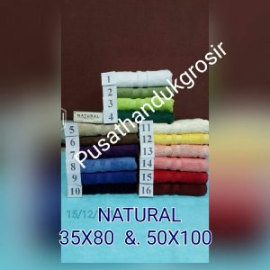 Handuk Natural Polos 50x100